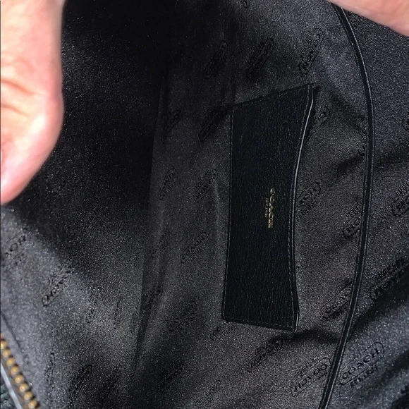 Coach Black Leather Laptop Bag/Document holder 13 1/2 x 10” - Picture 4 of 4